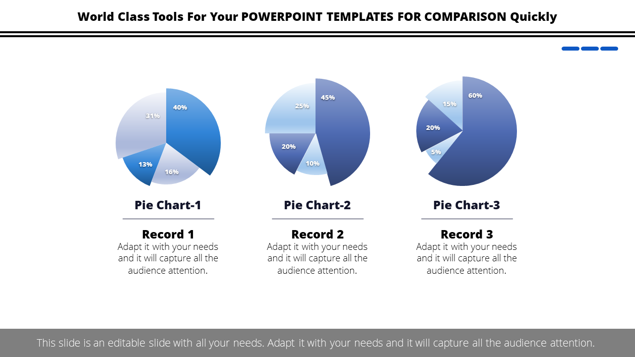 Free - 3 Node PowerPoint Templates For Comparison